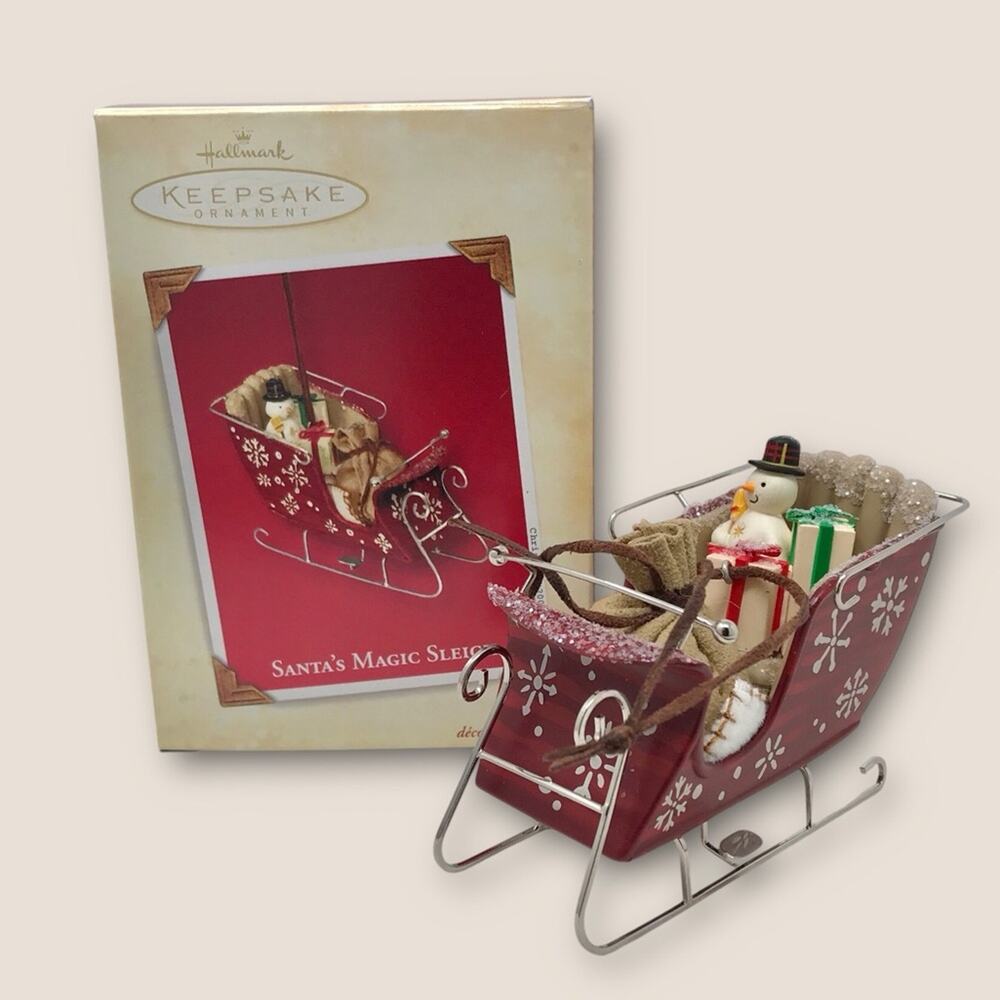 Hallmark Santa’s Magic Sleigh 2003 Santa Collection Christmas Ornament